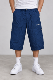 Hummel Herren 3/4 Cargo Shorts Blau Gr. XS Neu mit Etikett