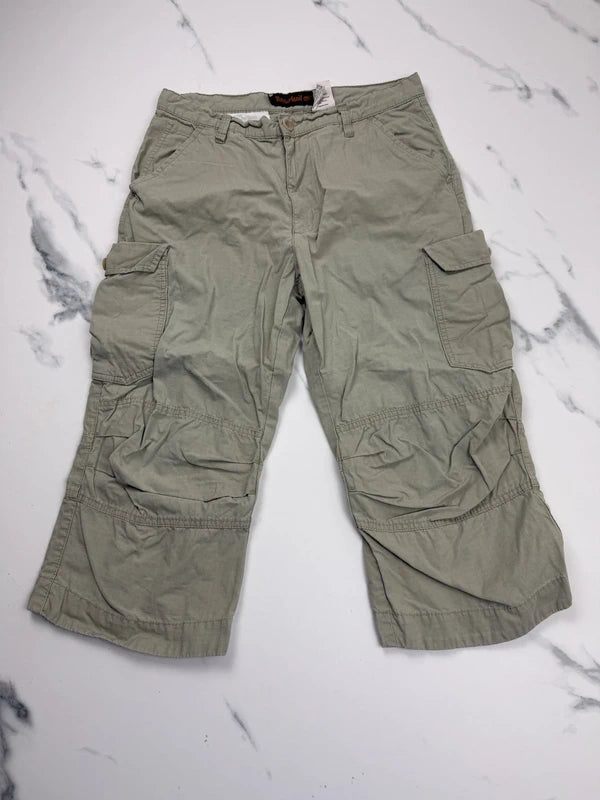 Timberland Herren Cargo Shorts Beige W30 Ripstop Outdoor Utility