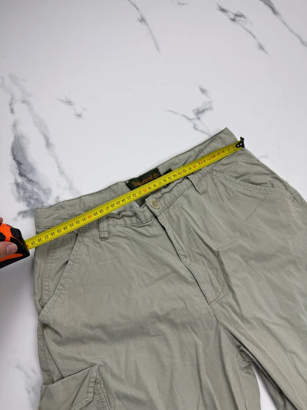 Timberland Herren Cargo Shorts Beige W30 Ripstop Outdoor Utility