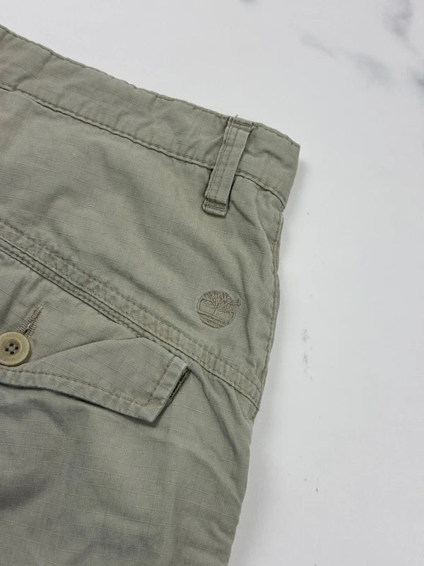 Timberland Herren Cargo Shorts Beige W30 Ripstop Outdoor Utility