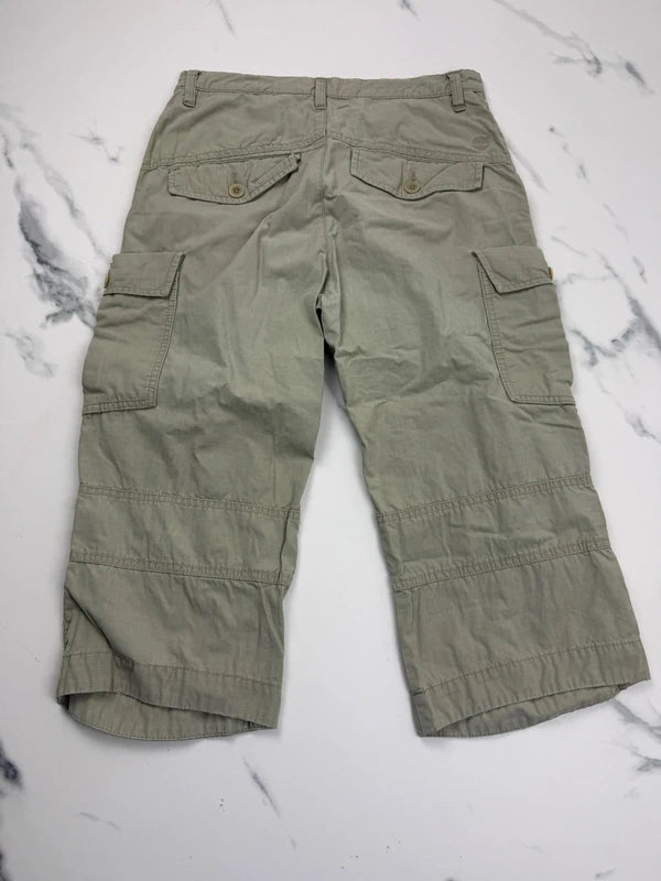 Timberland Herren Cargo Shorts Beige W30 Ripstop Outdoor Utility