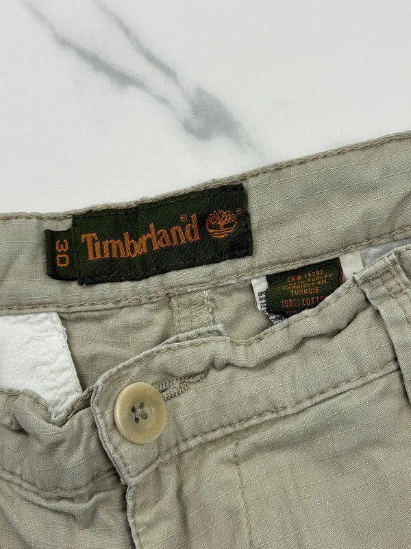 Timberland Herren Cargo Shorts Beige W30 Ripstop Outdoor Utility