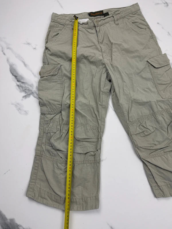 Timberland Herren Cargo Shorts Beige W30 Ripstop Outdoor Utility