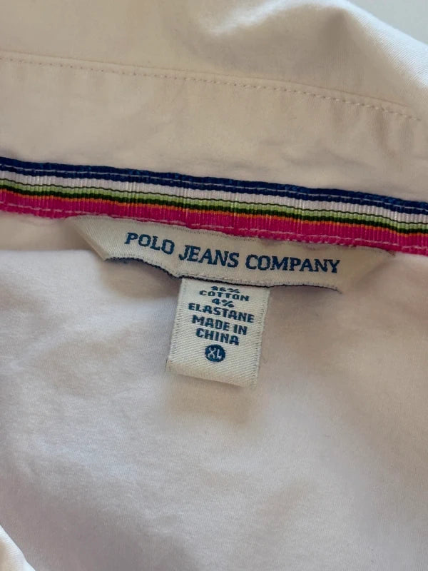 Polo Jeans Company Ralph Lauren Kinder Hemd Weiß Gr. 158 12–13 Jahre Baumwolle