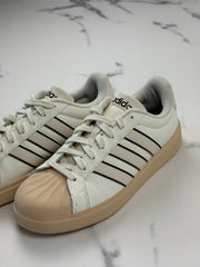 Adidas Grand Court Platform Damen Sneaker Weiß Beige Gr. 40 2/3