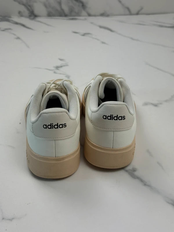 Adidas Grand Court Platform Damen Sneaker Weiß Beige Gr. 40 2/3