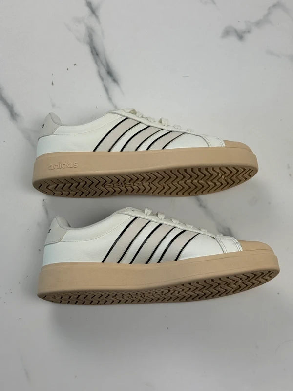 Adidas Grand Court Platform Damen Sneaker Weiß Beige Gr. 40 2/3