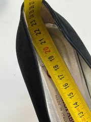 Giorgio Fabiani Damen Pumps Schwarz Leder Strass Gr. 36 Made in Italy