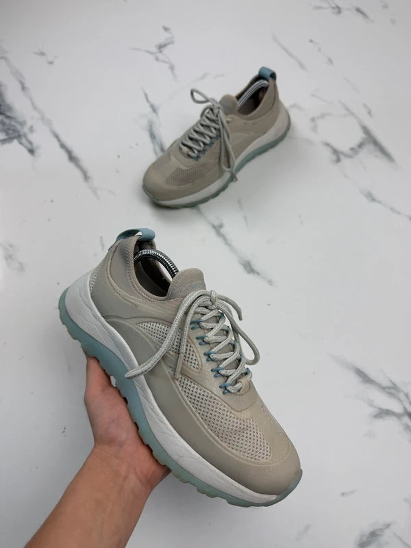 Calvin Klein Runner Lace Up Pearl Mix Damen Sneaker Beige Gr. 40