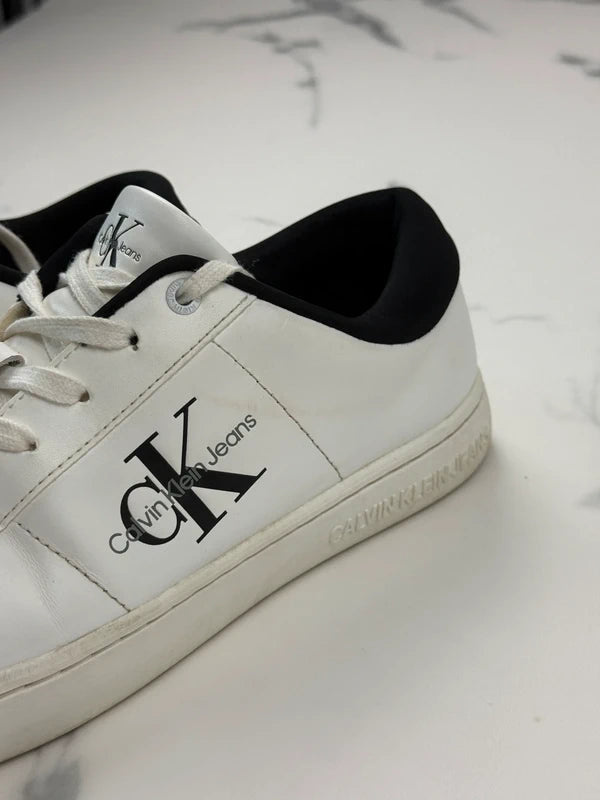 Calvin Klein Jeans Classic Cupsole Herren Sneaker Weiß Schwarz Gr. 43