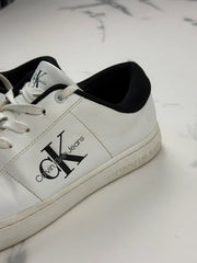 Calvin Klein Jeans Classic Cupsole Herren Sneaker Weiß Schwarz Gr. 43