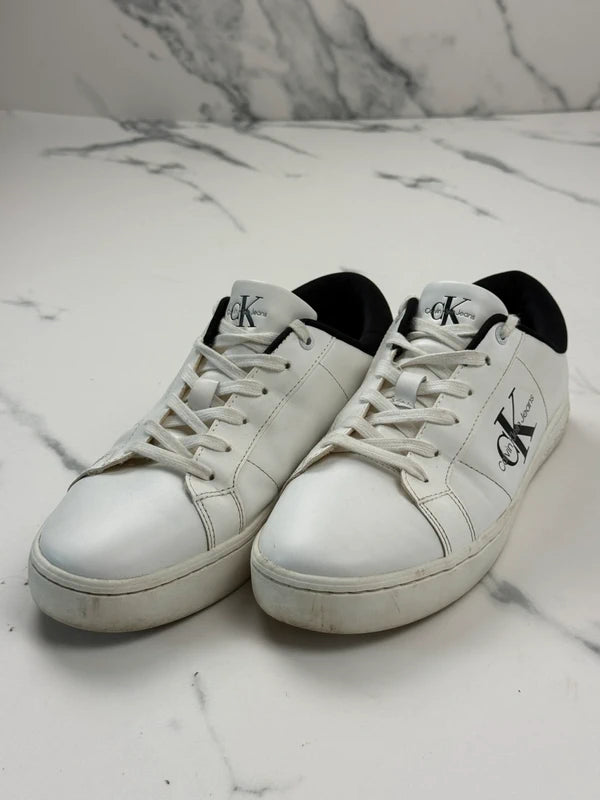 Calvin Klein Jeans Classic Cupsole Herren Sneaker Weiß Schwarz Gr. 43