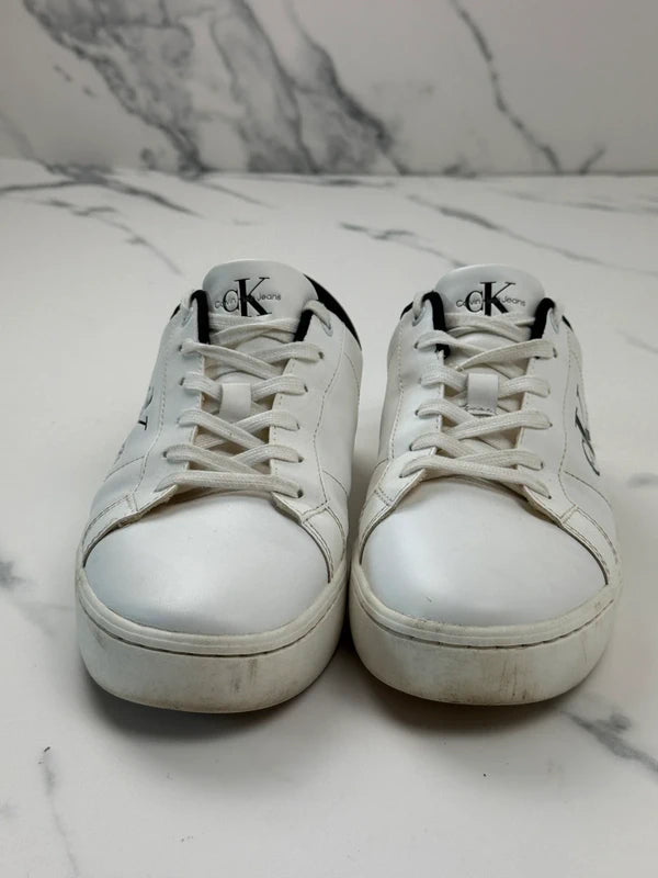 Calvin Klein Jeans Classic Cupsole Herren Sneaker Weiß Schwarz Gr. 43