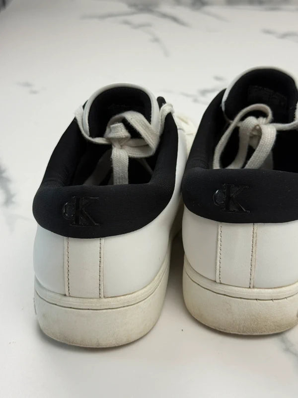 Calvin Klein Jeans Classic Cupsole Herren Sneaker Weiß Schwarz Gr. 43