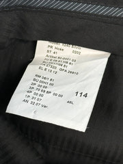 Carl Gross Herren Anzughose Schwarz Schurwolle Gr. 48L