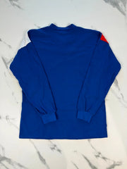 Reebok Herren Vintage Longsleeve Trikot Blau Weiß Rot Gr. M Neu mit Etikett