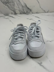 Puma Carina Street Damen Plateau Sneaker Weiß Gold Gr. 38,5