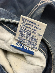 Blue Monkey Luxury Damen Jeans Dunkelblau W31 mit Stickerei & Nieten