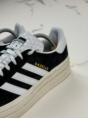 Adidas Gazelle Bold Damen Plateau Sneaker Schwarz Weiß Gr. 40 2/3