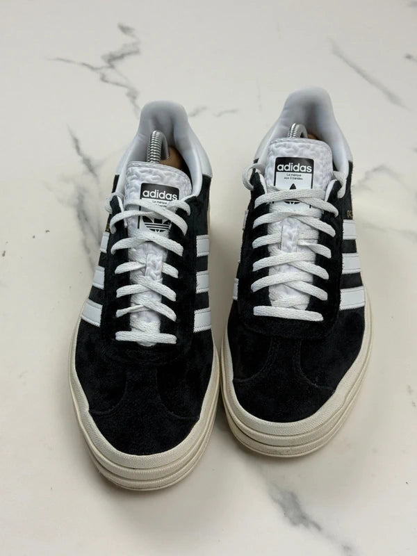 Adidas Gazelle Bold Damen Plateau Sneaker Schwarz Weiß Gr. 40 2/3