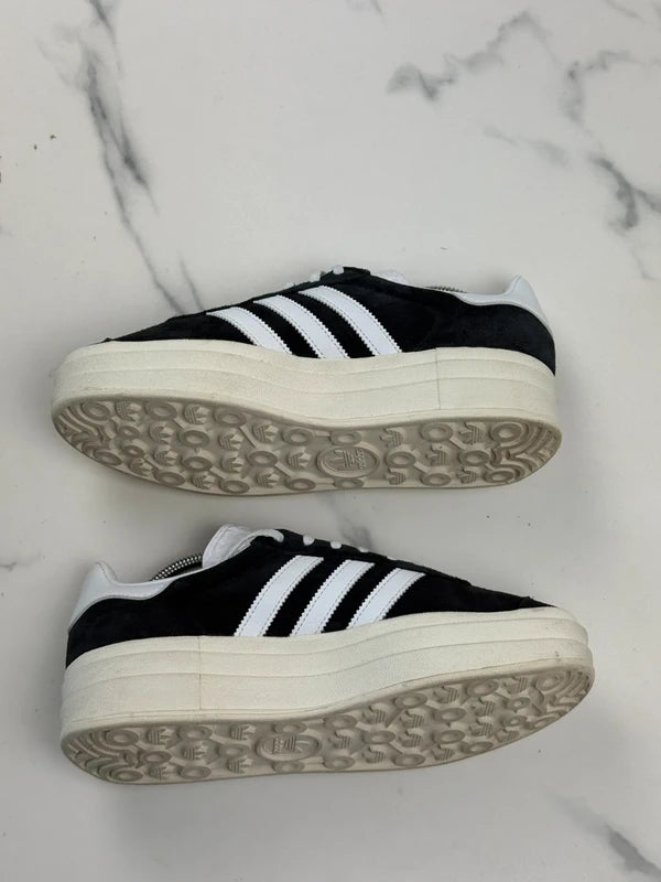 Adidas Gazelle Bold Damen Plateau Sneaker Schwarz Weiß Gr. 40 2/3