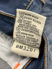 Blue Monkey Damen Jeans Blau W26 L32 Straight Leg Stretch