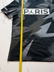 Nike Jordan x Paris Saint-Germain Herren T-Shirt Schwarz Grau Gr. M 100% Baumwolle