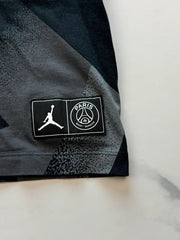 Nike Jordan x Paris Saint-Germain Herren T-Shirt Schwarz Grau Gr. M 100% Baumwolle