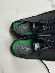 Clarks Herren Leder Sneaker Schwarz Gr. 42,5