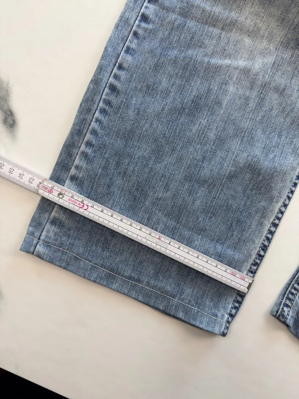 Tommy Hilfiger Herren Jeans Hellblau W36 Straight Leg 5-Pocket