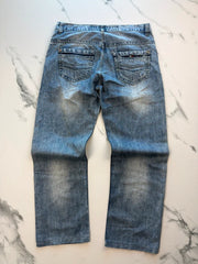 Tommy Hilfiger Herren Jeans Hellblau W36 Straight Leg 5-Pocket