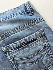 Tommy Hilfiger Herren Jeans Hellblau W36 Straight Leg 5-Pocket