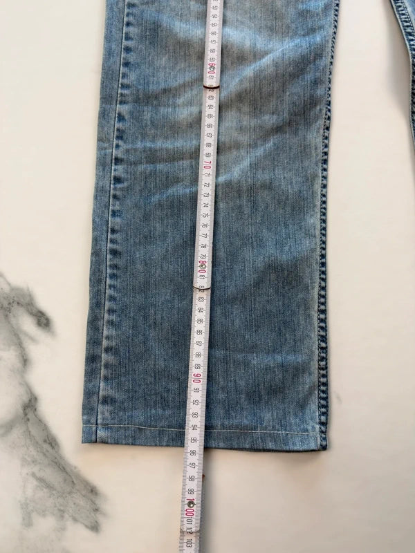 Tommy Hilfiger Herren Jeans Hellblau W36 Straight Leg 5-Pocket