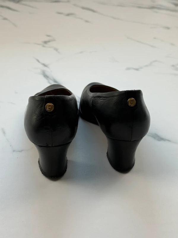 Franco Fortini Damen Leder Pumps Schwarz Gr. 40