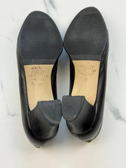 Franco Fortini Damen Leder Pumps Schwarz Gr. 40