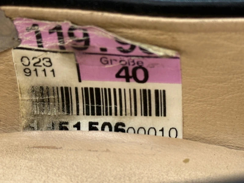 Franco Fortini Damen Leder Pumps Schwarz Gr. 40