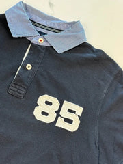 Tommy Hilfiger Herren Poloshirt Navy Gr. M Slim Fit 100% Baumwolle