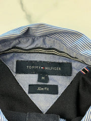 Tommy Hilfiger Herren Poloshirt Navy Gr. M Slim Fit 100% Baumwolle