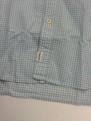 Marc O’Polo Herren Hemd Hellblau Weiß Kariert Gr. S Regular Fit 100% Baumwolle