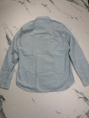 Marc O’Polo Herren Hemd Hellblau Weiß Kariert Gr. S Regular Fit 100% Baumwolle