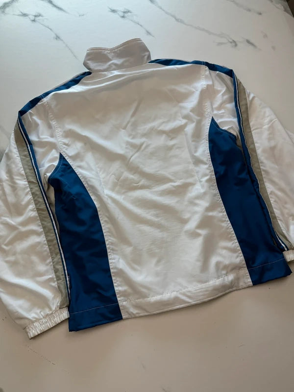 Canyon Sport Damen Laufjacke Weiß Blau Gr. 36 Windbreaker