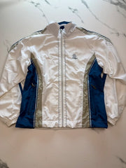 Canyon Sport Damen Laufjacke Weiß Blau Gr. 36 Windbreaker