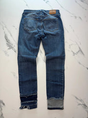 True Religion Jennie Damen Skinny Jeans Blau W27 Distressed Stretch