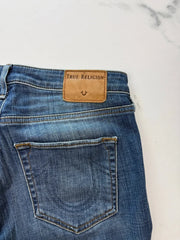 True Religion Jennie Damen Skinny Jeans Blau W27 Distressed Stretch