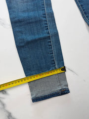 True Religion Jennie Damen Skinny Jeans Blau W27 Distressed Stretch