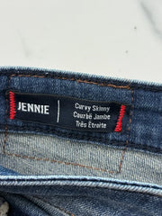 True Religion Jennie Damen Skinny Jeans Blau W27 Distressed Stretch