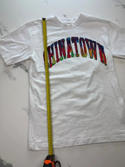 Chinatown Market Herren T-Shirt Weiß Bunt Gr. M Rainbow Logo 100% Baumwolle