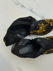 Versace Jeans Couture Damen Stiefeletten Barock Schwarz Gold Gr. 39