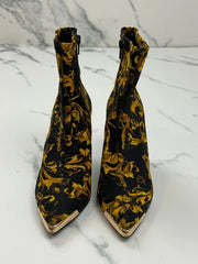 Versace Jeans Couture Damen Stiefeletten Barock Schwarz Gold Gr. 39