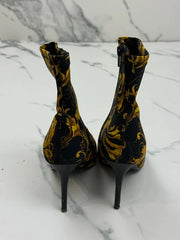 Versace Jeans Couture Damen Stiefeletten Barock Schwarz Gold Gr. 39